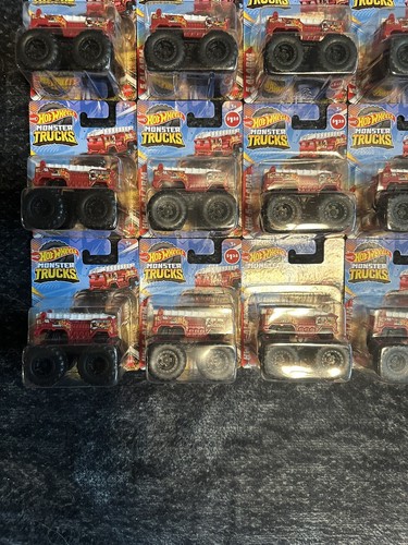 Hot Wheels-Monster Truck-5 Alarm,Fire Truck- 19 - 1/64 And 24 -1/70 - Picture 8 of 20