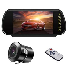 7 Inch Car Rear View Mirror Monitor Backup Camera System Night Vision Waterproof