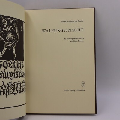 J. W. von Goethe - Walpurgisnacht. Mit zwanzig Holzschnitten von Ernst Barlach