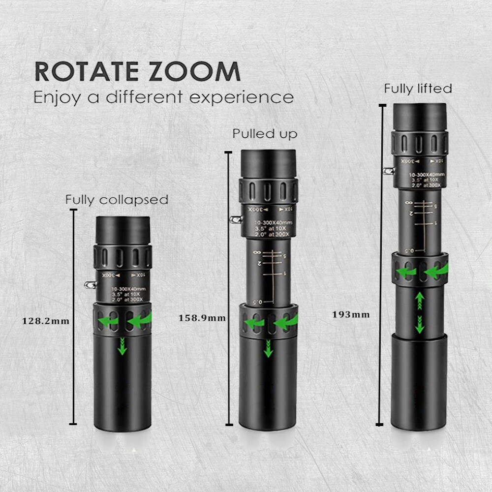 10300X Zoom HD Portable Strong Long Range Spyglass Monocular Telescope