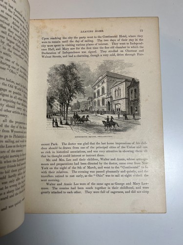 Antique Victorian Gilded Embossed Ornate Fancy Book Our Young Folks Abroad 1882 - Foto 24 di 24