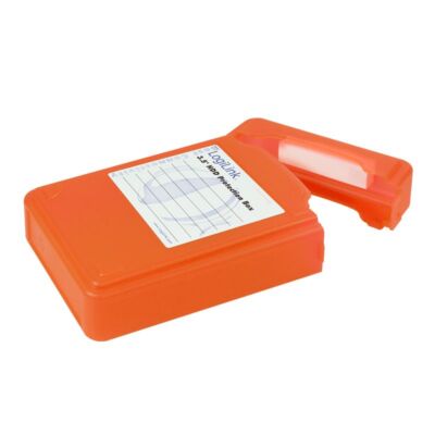 Logilink Festplatten Schutz-Box Hülle protection für 3,5'' HDD orange