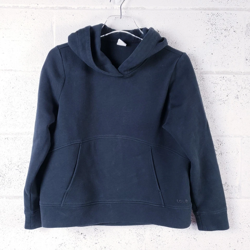 Sudadera con Capucha Lole Constance Mujer Mediana Negra Recortada Pullover Sudadera Foto 2 de 4