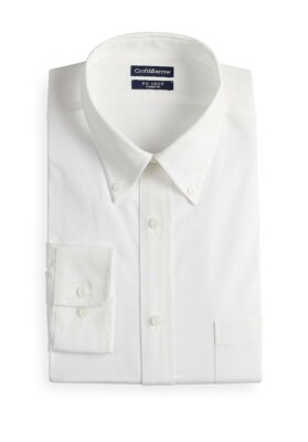 Iron Stretch Dress Shirt Wte Sz 20 