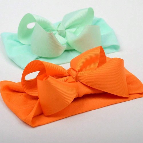 20/24 Pcs Baby Girls' Bow Headbands - Nylon, Elastic, Ideal for Valentine - Picture 53 of 67