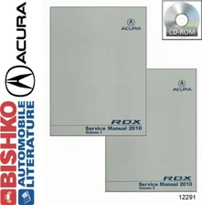 2010 Acura RDX Shop Service Repair Manual CD Engine Drivetrain Wiring