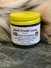 "Purr-Ception" Bobcat Lure, 1 oz Jar Predator Trapping Scent, Coyote Fox Raccoon