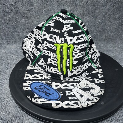 Monster Energy Hat Men 5/8 Black DC Shoes Ford Rally Team USA Ken Block  #43