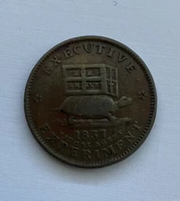 1837 Executive Experiment Illustrious Predecessor L18 HT32 Hard Times Token Coin