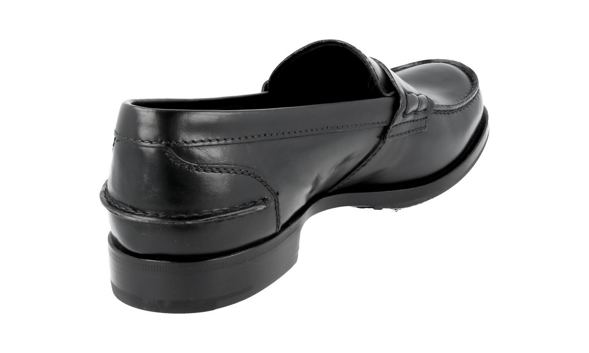 MIU MIU BY PRADA PENNY LOAFER BUSINESS SHOES BLACK LEATHER MIU MIU BY PRADA PENNY LOAFER BUSINESS SHOES BLACK LEATHER