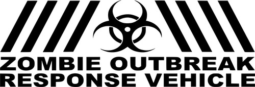 ZOMBIE OUTBREAK RESPONSE TEAM Funny van car laptop boy Vinyl Decal Sticker 15 - 第 1/2 張圖片