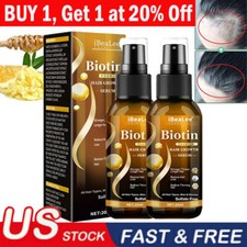 1 5x Biotin Hair Growth Spray Anti Hair Loss Fast Regrowth Scalp Treatment Serum