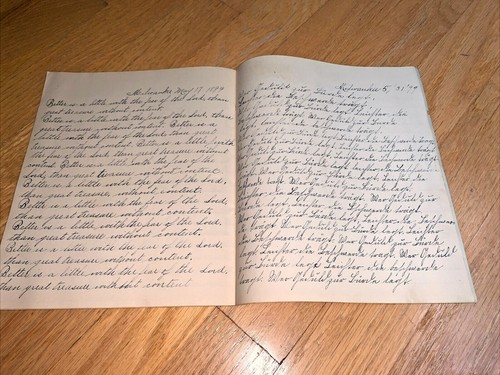 1899 Practice WRITING BOOK - Beautiful Cursive - FOUNTAIN PEN from Milwaukee - Picture 9 of 11