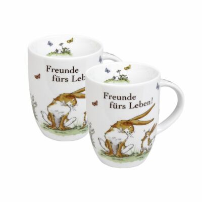 Könitz 2er Becher-Set - Rate mal, wie lieb ich dich hab! - Freunde fürs Leben!