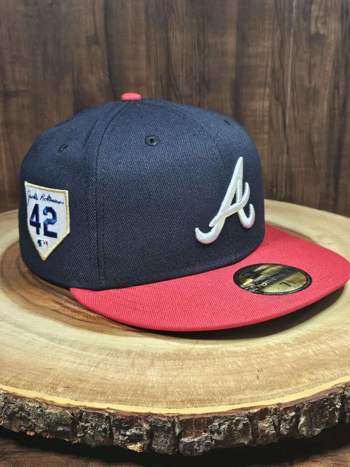 Atlanta Braves Jackie Robinson Patch New Era 59Fifty Fitted 7 3/8 Cap