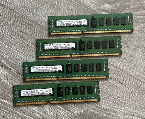 LOT 4-Samsung M393B5273CHO-YH9 16GB (4GBx4) PC3L-10600R DDR3-1333MHz -   #S-5 - Picture 1 of 3