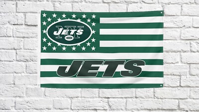 New York Jets Football fans 3x5 ft American Flag - Ideal NFL Gift Banner