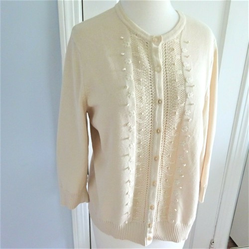 Croft \u0026 Barrow CARDIGAN SWEATER Size 