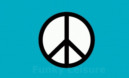 CND Peace Flag - 150cm x 90cm (5ft x 3ft) with Eyelets