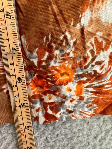 Vintage 70er Maxikleid Damen Medium English Tea Scene Print - Bild 14 von 22
