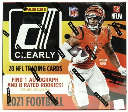 IN STOCK 2021 Panini Clearly Donruss Football Factory Sealed Hobby Box