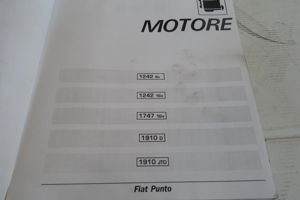 manuale officina corso su Fiat Punto motore 16V 8V JTD D - Immagine 3 di 4