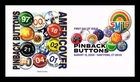 US COVER PICTORIAL CANCEL FIRST DAY OF ISSUE PANDA CACHETS PINBACK SMILE BUTTON