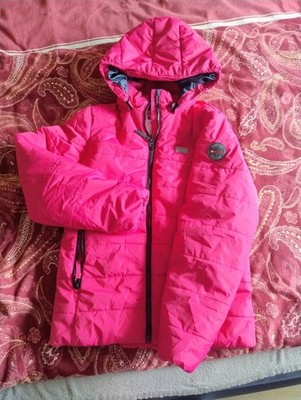 LEGO Wear Winterjacke Mädchen Gr.164 Pink mit Kapuze Sehr Gut