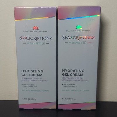 SPAScriptions 101 Hydrating Gel Cream 1.7 oz Strawberry Seed Lotus V-B5 GLOW NEW