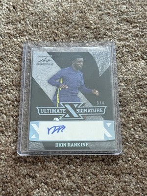 2022 Leaf Ultimate Soccer Dion Rankine England Auto Silver 3/4
