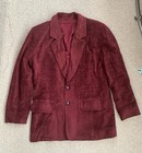 Vintage Corduroy Velvet Raspberry Blazer Women’s Size 12