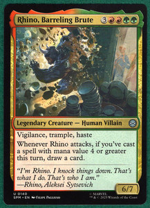Rhino, Barreling Brute #140 Marvel's Spider-Man MTG Uncommon