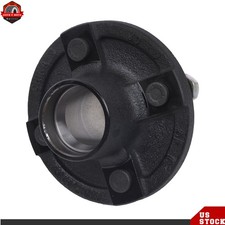 4 Lug 4 On 4 Bolt Circle Trailer Axle Hub Wheels Kit For 2000 Lbs 1 Spindle 4 Lug 4 On 4 Bolt Circle Trailer Axle Hub Wheels Kit For 2000 Lbs 1 Spindle
