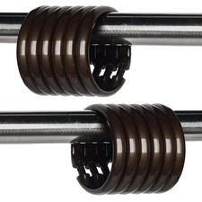 24Pcs Premium Plastic Shower Curtain Rings Shower Curtain Hooks Gliding on St...