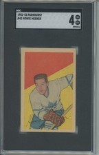 1953-53 Parkhurst Hockey #42 HOWIE MEEKER Toronto Maple Leafs SGC 4 VG-EX