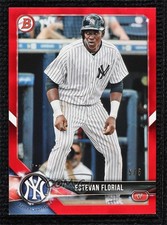 2018 Bowman Draft Red 5/5 Estevan Florial #BD-187 j6a