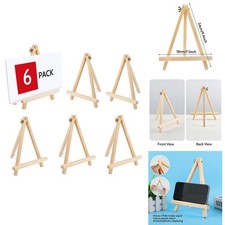Tabletop Easels Set Of 6 Wooden 9in Tripod Stands For Kids Student Craft Display