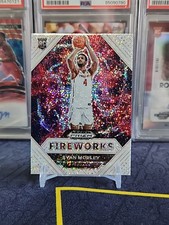 2021 Prizm Basketball Draft Picks Evan Mobley Fireworks White Sparkle *Pics*