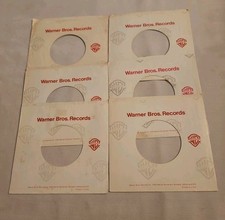 45 RPM 7" RECORD SLEEVES CO. SLEEVE 6 PACK SEE PHOTOS Warner Brothers SLV325 