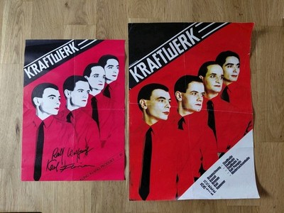 2x original KRAFTWERK Tour Poster Plakat 1981 - Computerworld - Tour