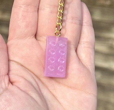 Light Purple Lego Keychain 