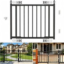 Premium Heavy-Duty Expandable Outdoor Gate, 3 to 4 FT.W x 37in.H, Auto-Closin...