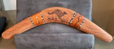 Vintage Authentic Boomerang Indigenous Latje Tribe Australian Handmade Folk Art