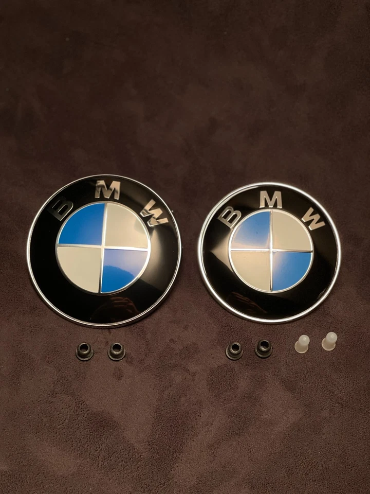 BMW Emblem Set Blau Weiss - komplett– 82 mm & 78 mm für Motorhaube & Heckklappe - Bild 2 von 4