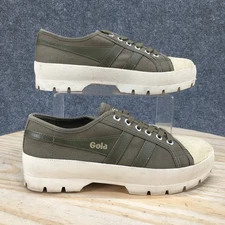 Gola Shoes Womens 8 Coaster Peak Sneakers Green Lace Up Low Top Comfort Casual