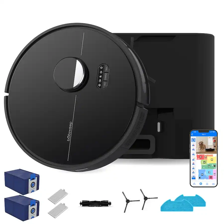bObsweep Dustin Self-Empty Robot Vacuum & Mop 5000 Pa Suction (PET24-7-213)™