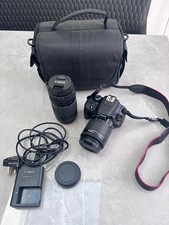Canon EOS 100D 18.0 MP Camera + 18-55mm & 75-300mm Lenses - Good Condition