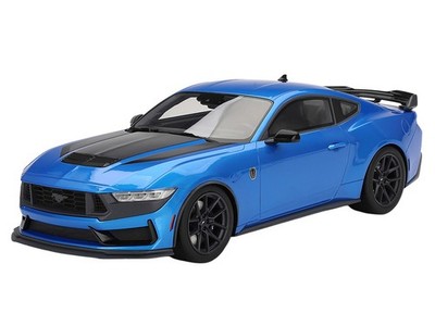 2024 FORD MUSTANG DARK HORSE GRABBER BLUE 1/18 MODEL CAR BY TOP SPEED TS0552