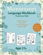Montessori Language Workbook Preschool Skills: Realistic Images, Calm  Clea...