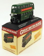 Atlas Editions 1/76 Scale Model Bus 4 655 119 - Crossley DD42 Leeds City Transp.